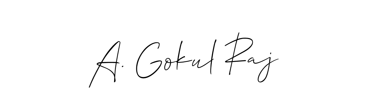 Once you've used our free online signature maker to create your best signature Allison_Script style, it's time to enjoy all of the benefits that A. Gokul Raj name signing documents. A. Gokul Raj signature style 2 images and pictures png