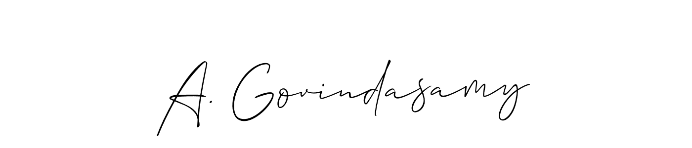 Make a beautiful signature design for name A. Govindasamy. Use this online signature maker to create a handwritten signature for free. A. Govindasamy signature style 2 images and pictures png