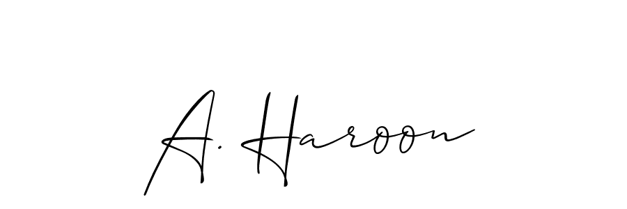See photos of A. Haroon official signature by Spectra . Check more albums & portfolios. Read reviews & check more about Allison_Script font. A. Haroon signature style 2 images and pictures png