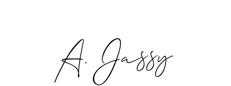 Check out images of Autograph of A. Jassy name. Actor A. Jassy Signature Style. Allison_Script is a professional sign style online. A. Jassy signature style 2 images and pictures png