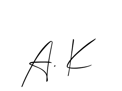 Here are the top 10 professional signature styles for the name A. K. These are the best autograph styles you can use for your name. A. K signature style 2 images and pictures png