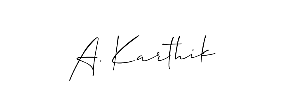 Once you've used our free online signature maker to create your best signature Allison_Script style, it's time to enjoy all of the benefits that A. Karthik name signing documents. A. Karthik signature style 2 images and pictures png