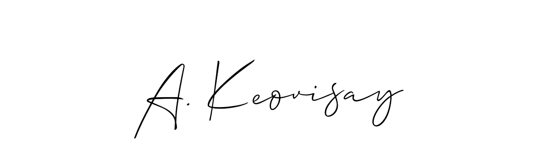 How to make A. Keovisay signature? Allison_Script is a professional autograph style. Create handwritten signature for A. Keovisay name. A. Keovisay signature style 2 images and pictures png