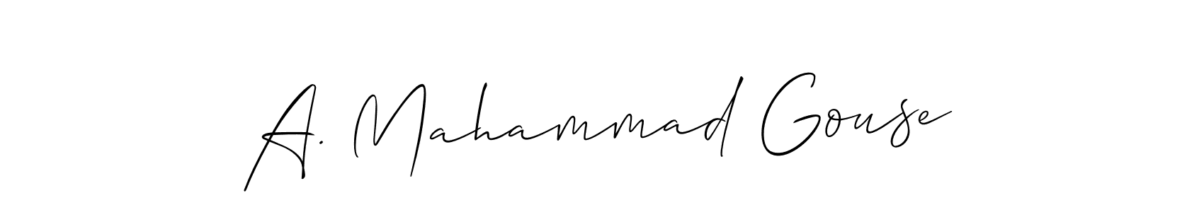 Check out images of Autograph of A. Mahammad Gouse name. Actor A. Mahammad Gouse Signature Style. Allison_Script is a professional sign style online. A. Mahammad Gouse signature style 2 images and pictures png