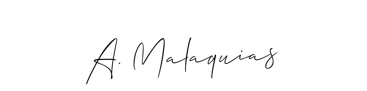 Once you've used our free online signature maker to create your best signature Allison_Script style, it's time to enjoy all of the benefits that A. Malaquias name signing documents. A. Malaquias signature style 2 images and pictures png