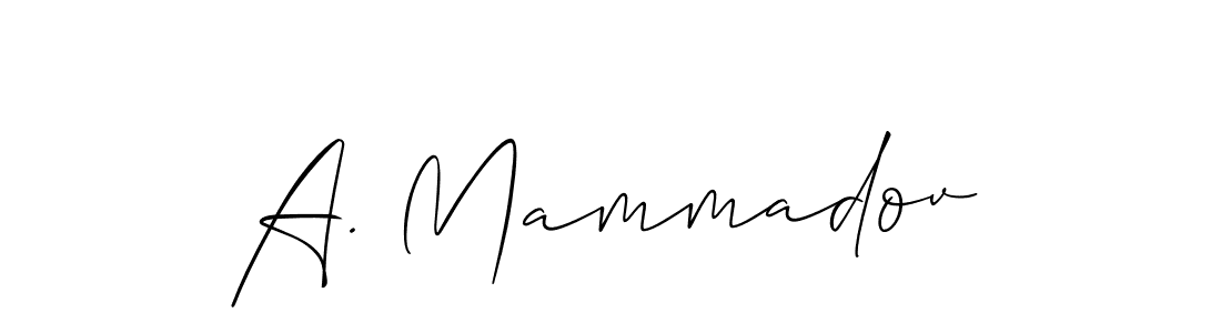 You can use this online signature creator to create a handwritten signature for the name A. Mammadov. This is the best online autograph maker. A. Mammadov signature style 2 images and pictures png