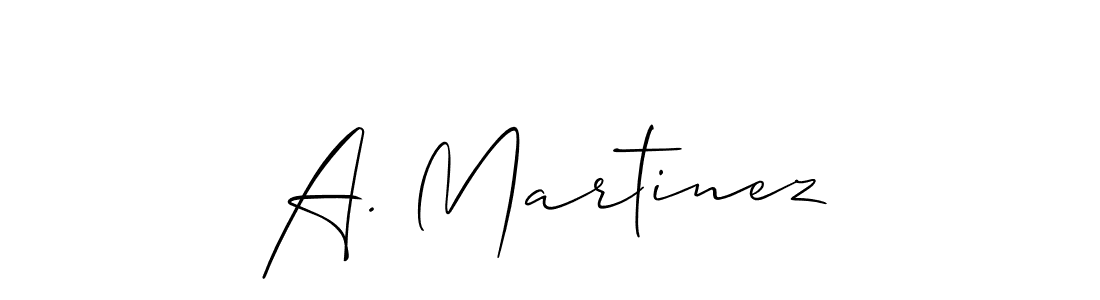 Best and Professional Signature Style for A. Martinez. Allison_Script Best Signature Style Collection. A. Martinez signature style 2 images and pictures png