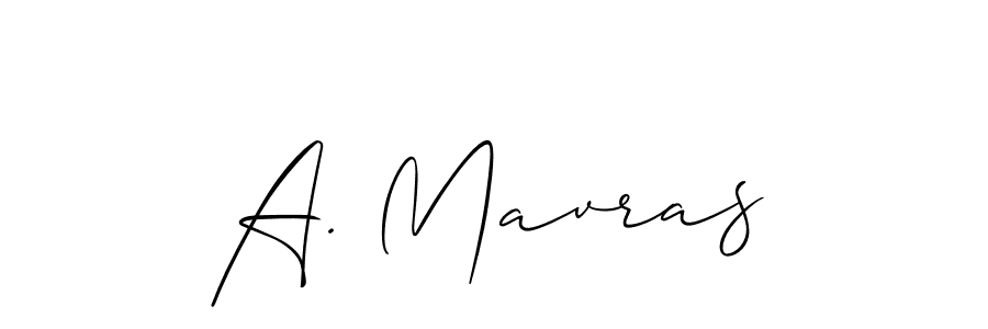 Use a signature maker to create a handwritten signature online. With this signature software, you can design (Allison_Script) your own signature for name A. Mavras. A. Mavras signature style 2 images and pictures png