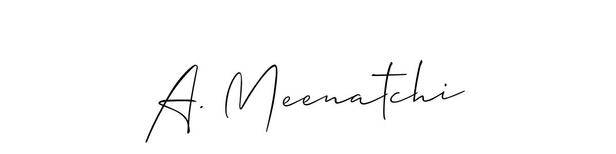 A. Meenatchi stylish signature style. Best Handwritten Sign (Allison_Script) for my name. Handwritten Signature Collection Ideas for my name A. Meenatchi. A. Meenatchi signature style 2 images and pictures png