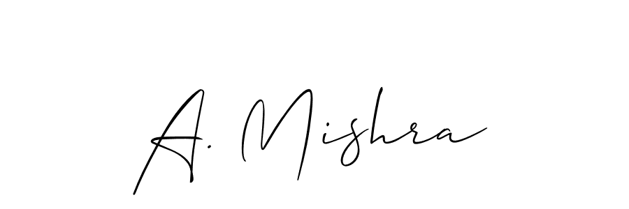 It looks lik you need a new signature style for name A. Mishra. Design unique handwritten (Allison_Script) signature with our free signature maker in just a few clicks. A. Mishra signature style 2 images and pictures png