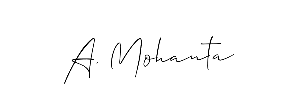 You can use this online signature creator to create a handwritten signature for the name A. Mohanta. This is the best online autograph maker. A. Mohanta signature style 2 images and pictures png