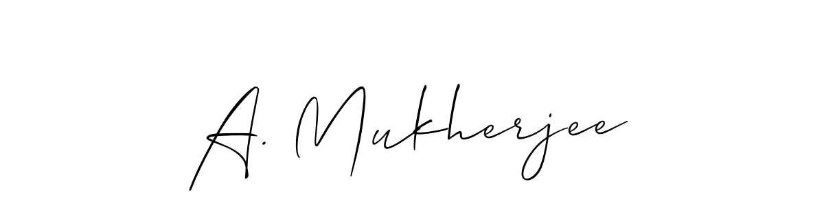 You should practise on your own different ways (Allison_Script) to write your name (A. Mukherjee) in signature. don't let someone else do it for you. A. Mukherjee signature style 2 images and pictures png
