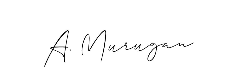 Similarly Allison_Script is the best handwritten signature design. Signature creator online .You can use it as an online autograph creator for name A. Murugan. A. Murugan signature style 2 images and pictures png