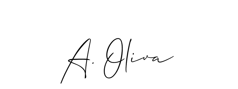 if you are searching for the best signature style for your name A. Oliva. so please give up your signature search. here we have designed multiple signature styles  using Allison_Script. A. Oliva signature style 2 images and pictures png