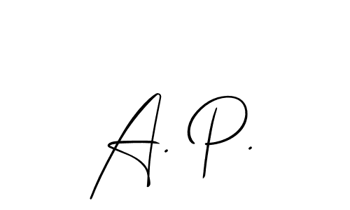 Similarly Allison_Script is the best handwritten signature design. Signature creator online .You can use it as an online autograph creator for name A. P.. A. P. signature style 2 images and pictures png