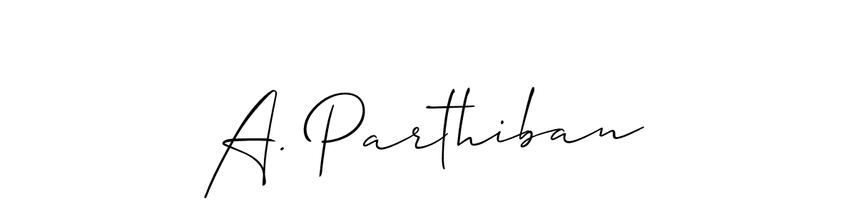 Make a beautiful signature design for name A. Parthiban. Use this online signature maker to create a handwritten signature for free. A. Parthiban signature style 2 images and pictures png