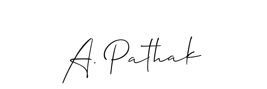 Once you've used our free online signature maker to create your best signature Allison_Script style, it's time to enjoy all of the benefits that A. Pathak name signing documents. A. Pathak signature style 2 images and pictures png