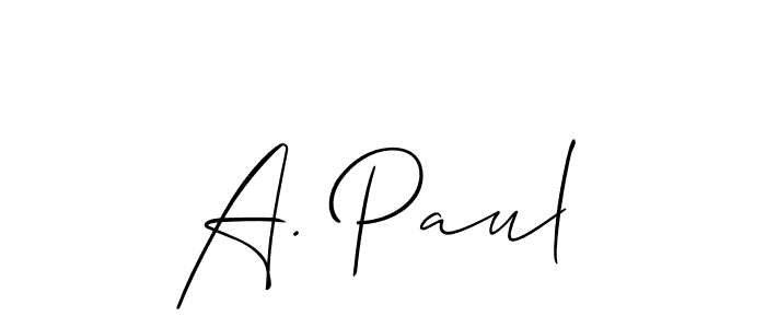 Make a beautiful signature design for name A. Paul. Use this online signature maker to create a handwritten signature for free. A. Paul signature style 2 images and pictures png