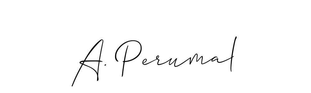 Best and Professional Signature Style for A. Perumal. Allison_Script Best Signature Style Collection. A. Perumal signature style 2 images and pictures png