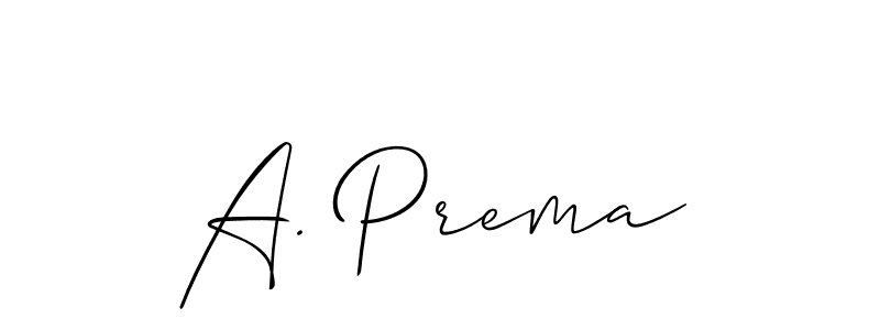 Once you've used our free online signature maker to create your best signature Allison_Script style, it's time to enjoy all of the benefits that A. Prema name signing documents. A. Prema signature style 2 images and pictures png