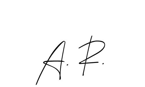 Make a beautiful signature design for name A. R.. Use this online signature maker to create a handwritten signature for free. A. R. signature style 2 images and pictures png