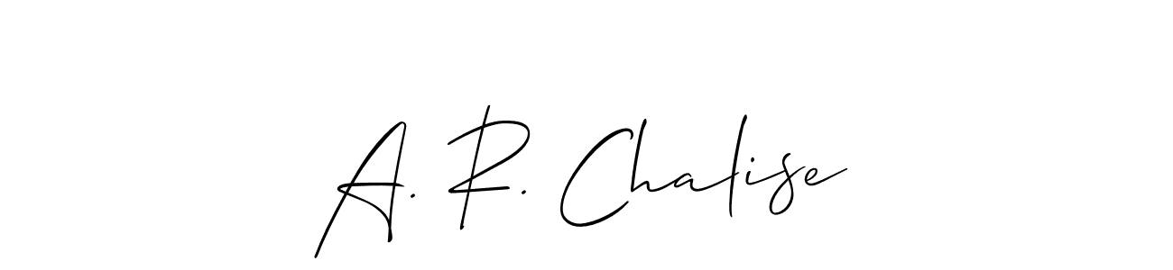 A. R. Chalise stylish signature style. Best Handwritten Sign (Allison_Script) for my name. Handwritten Signature Collection Ideas for my name A. R. Chalise. A. R. Chalise signature style 2 images and pictures png