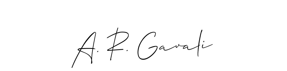 You should practise on your own different ways (Allison_Script) to write your name (A. R. Gavali) in signature. don't let someone else do it for you. A. R. Gavali signature style 2 images and pictures png