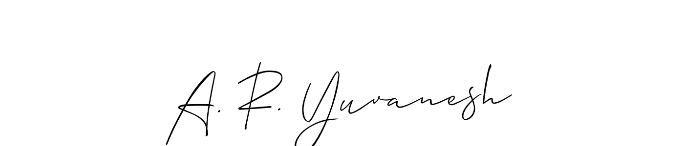 How to make A. R. Yuvanesh signature? Allison_Script is a professional autograph style. Create handwritten signature for A. R. Yuvanesh name. A. R. Yuvanesh signature style 2 images and pictures png