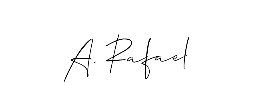 It looks lik you need a new signature style for name A. Rafael. Design unique handwritten (Allison_Script) signature with our free signature maker in just a few clicks. A. Rafael signature style 2 images and pictures png