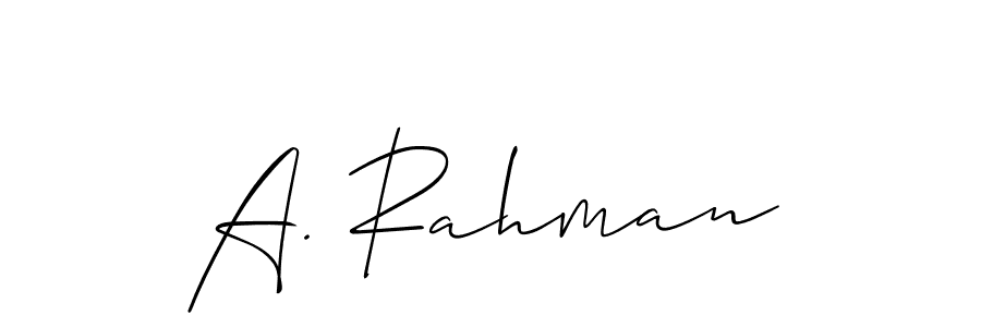 See photos of A. Rahman official signature by Spectra . Check more albums & portfolios. Read reviews & check more about Allison_Script font. A. Rahman signature style 2 images and pictures png