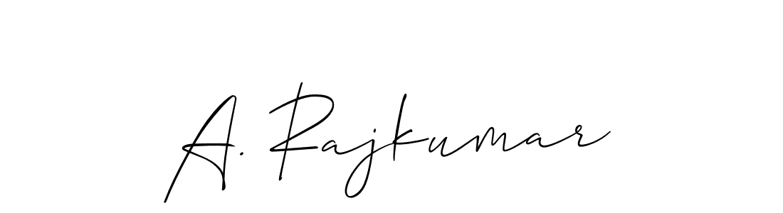 Check out images of Autograph of A. Rajkumar name. Actor A. Rajkumar Signature Style. Allison_Script is a professional sign style online. A. Rajkumar signature style 2 images and pictures png