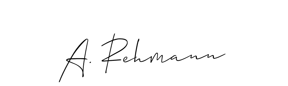 Use a signature maker to create a handwritten signature online. With this signature software, you can design (Allison_Script) your own signature for name A. Rehmann. A. Rehmann signature style 2 images and pictures png