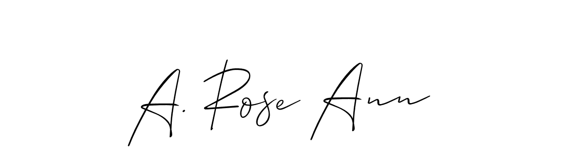 A. Rose Ann stylish signature style. Best Handwritten Sign (Allison_Script) for my name. Handwritten Signature Collection Ideas for my name A. Rose Ann. A. Rose Ann signature style 2 images and pictures png