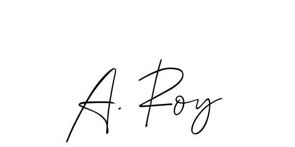 Design your own signature with our free online signature maker. With this signature software, you can create a handwritten (Allison_Script) signature for name A. Roy. A. Roy signature style 2 images and pictures png