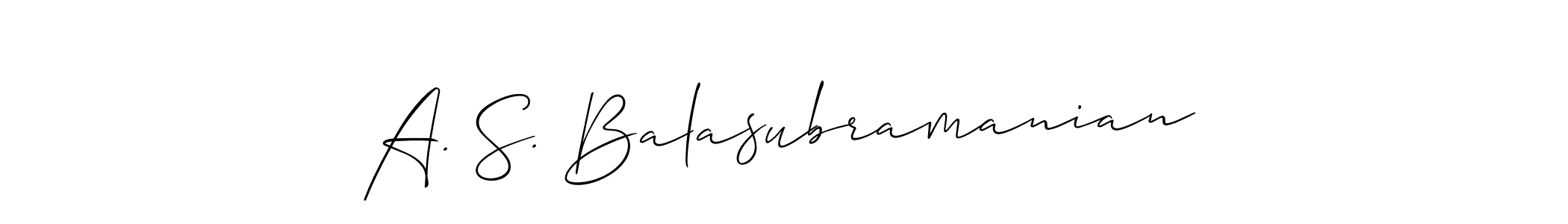 Make a beautiful signature design for name A. S. Balasubramanian. Use this online signature maker to create a handwritten signature for free. A. S. Balasubramanian signature style 2 images and pictures png