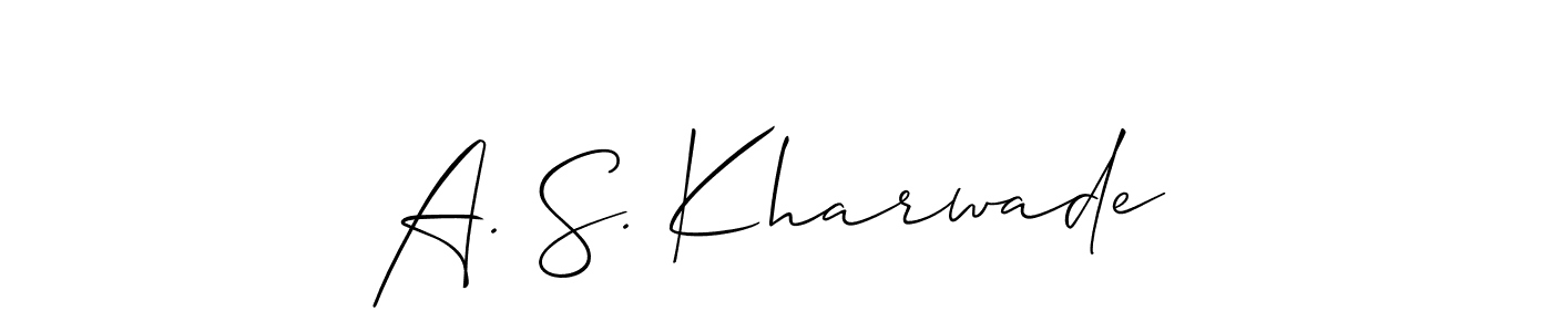 Make a beautiful signature design for name A. S. Kharwade. Use this online signature maker to create a handwritten signature for free. A. S. Kharwade signature style 2 images and pictures png