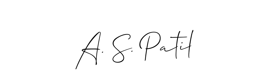 You should practise on your own different ways (Allison_Script) to write your name (A. S. Patil) in signature. don't let someone else do it for you. A. S. Patil signature style 2 images and pictures png