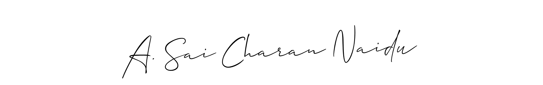 Best and Professional Signature Style for A. Sai Charan Naidu. Allison_Script Best Signature Style Collection. A. Sai Charan Naidu signature style 2 images and pictures png