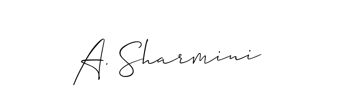 A. Sharmini stylish signature style. Best Handwritten Sign (Allison_Script) for my name. Handwritten Signature Collection Ideas for my name A. Sharmini. A. Sharmini signature style 2 images and pictures png