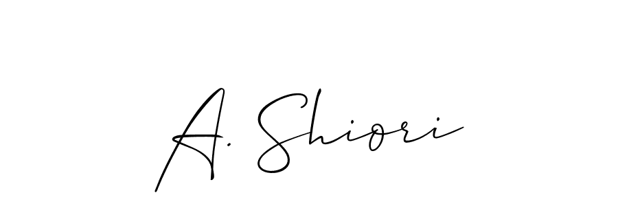 This is the best signature style for the A. Shiori name. Also you like these signature font (Allison_Script). Mix name signature. A. Shiori signature style 2 images and pictures png