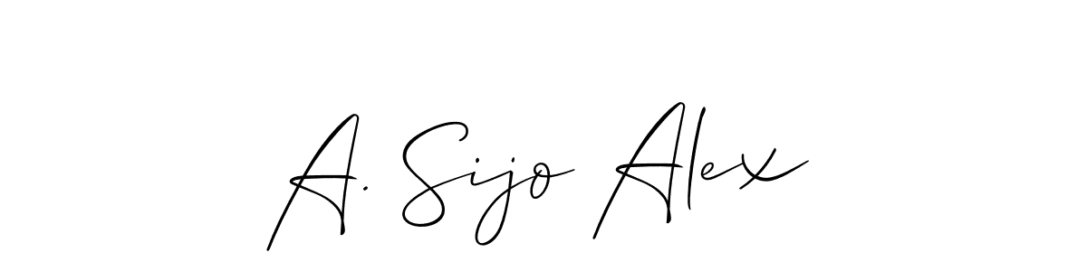You can use this online signature creator to create a handwritten signature for the name A. Sijo Alex. This is the best online autograph maker. A. Sijo Alex signature style 2 images and pictures png