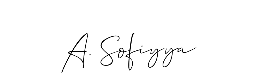 How to Draw A. Sofiyya signature style? Allison_Script is a latest design signature styles for name A. Sofiyya. A. Sofiyya signature style 2 images and pictures png