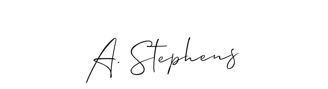 Create a beautiful signature design for name A. Stephens. With this signature (Allison_Script) fonts, you can make a handwritten signature for free. A. Stephens signature style 2 images and pictures png