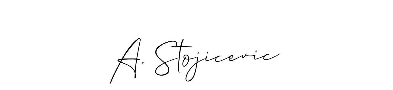 Make a beautiful signature design for name A. Stojicevic. Use this online signature maker to create a handwritten signature for free. A. Stojicevic signature style 2 images and pictures png