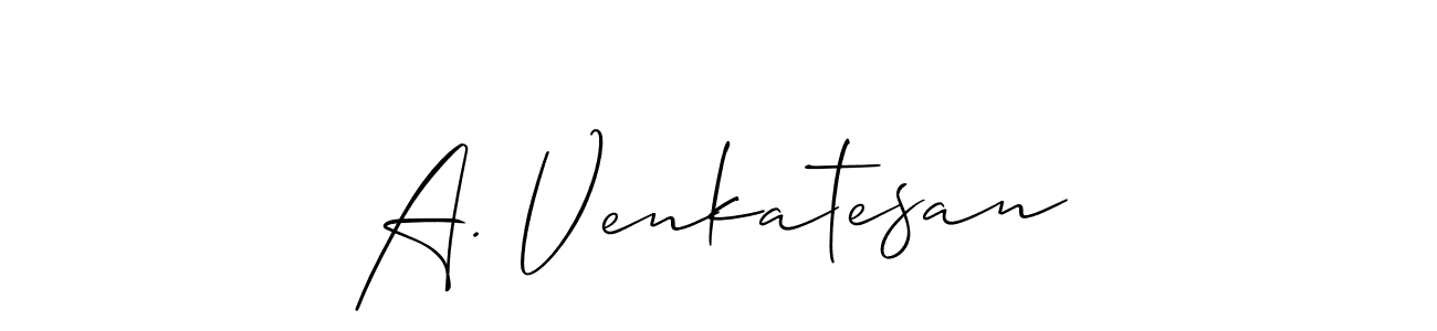 Best and Professional Signature Style for A. Venkatesan. Allison_Script Best Signature Style Collection. A. Venkatesan signature style 2 images and pictures png