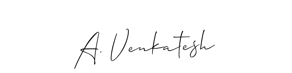 Best and Professional Signature Style for A. Venkatesh. Allison_Script Best Signature Style Collection. A. Venkatesh signature style 2 images and pictures png