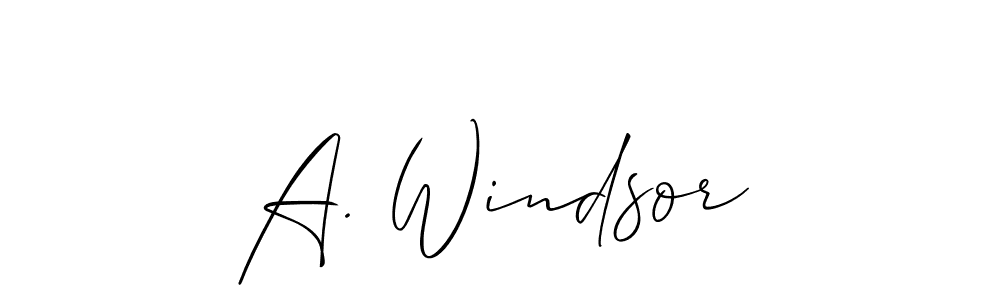 Best and Professional Signature Style for A. Windsor. Allison_Script Best Signature Style Collection. A. Windsor signature style 2 images and pictures png