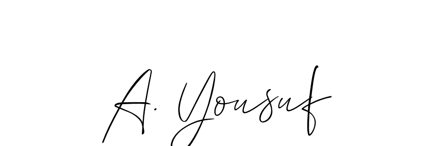 You can use this online signature creator to create a handwritten signature for the name A. Yousuf. This is the best online autograph maker. A. Yousuf signature style 2 images and pictures png