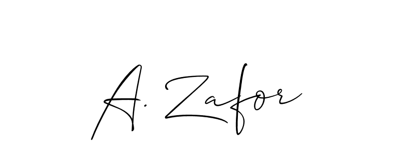 Once you've used our free online signature maker to create your best signature Allison_Script style, it's time to enjoy all of the benefits that A. Zafor name signing documents. A. Zafor signature style 2 images and pictures png