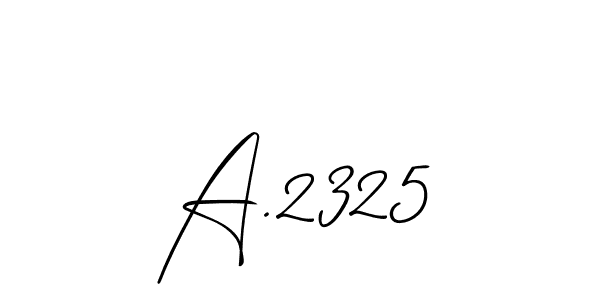 Also You can easily find your signature by using the search form. We will create A.2325 name handwritten signature images for you free of cost using Allison_Script sign style. A.2325 signature style 2 images and pictures png